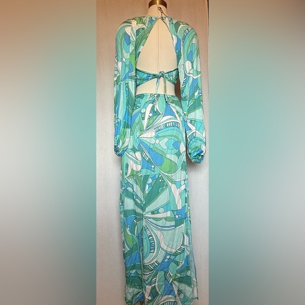 Mason Baker Olivacious long sleeve side cut out maxi dress - Picture 4 of 9
